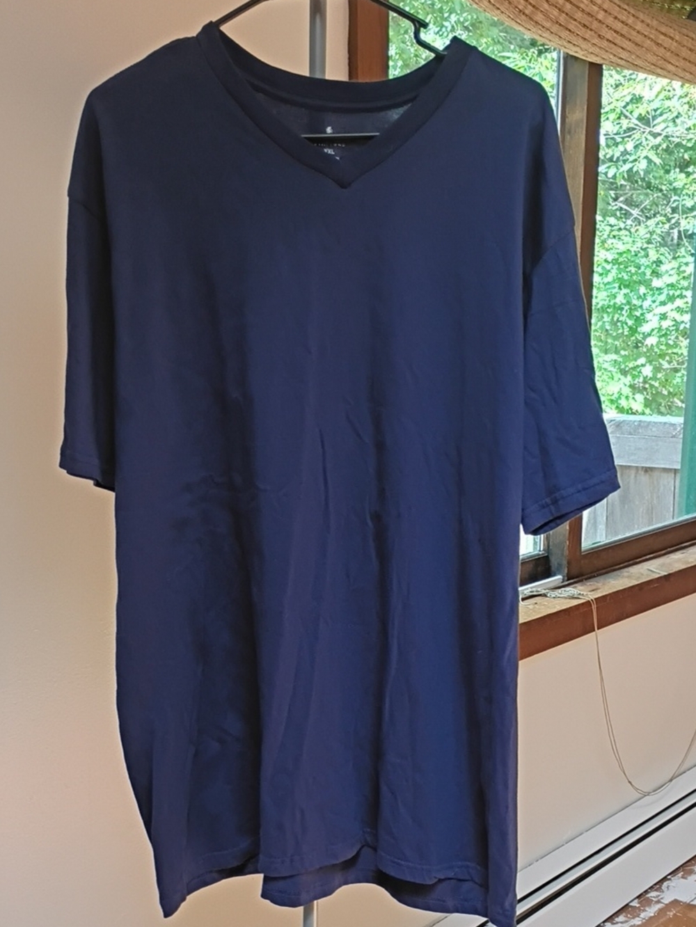 Stafford Navy V-Neck Short Sleeve Tee
